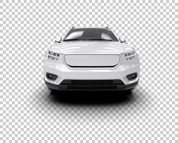 Realista SUV aislado en el fondo ilustración de renderización 3D