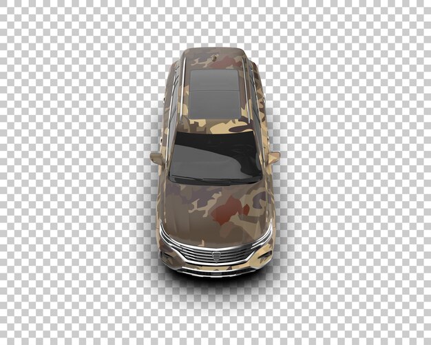 Realista SUV aislado en el fondo ilustración de renderización 3D