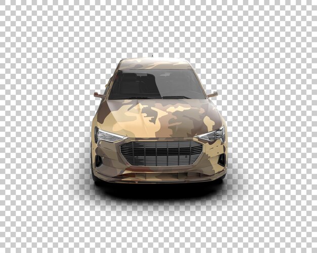 Realista SUV aislado en el fondo ilustración de renderización 3D