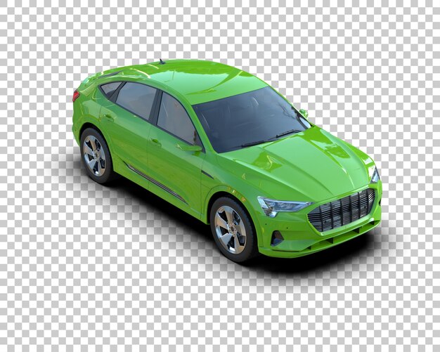 Realista SUV aislado en el fondo ilustración de renderización 3D