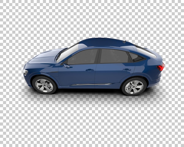 Realista SUV aislado en el fondo ilustración de renderización 3D