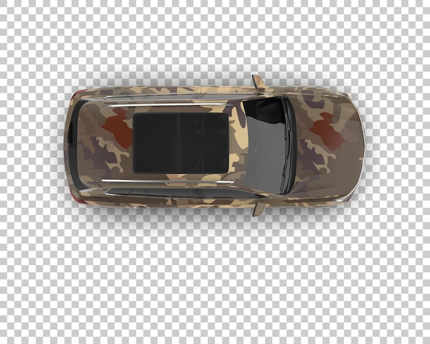 Realista SUV aislado en el fondo ilustración de renderización 3D