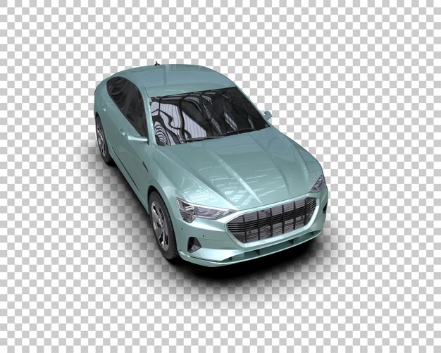 Realista SUV aislado en el fondo ilustración de renderización 3D