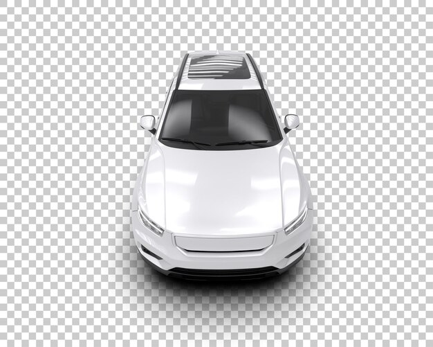Realista SUV aislado en el fondo ilustración de renderización 3D
