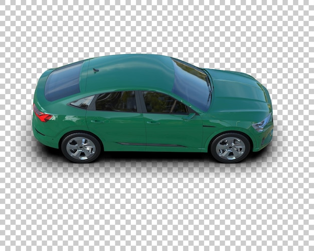 Realista SUV aislado en el fondo ilustración de renderización 3D