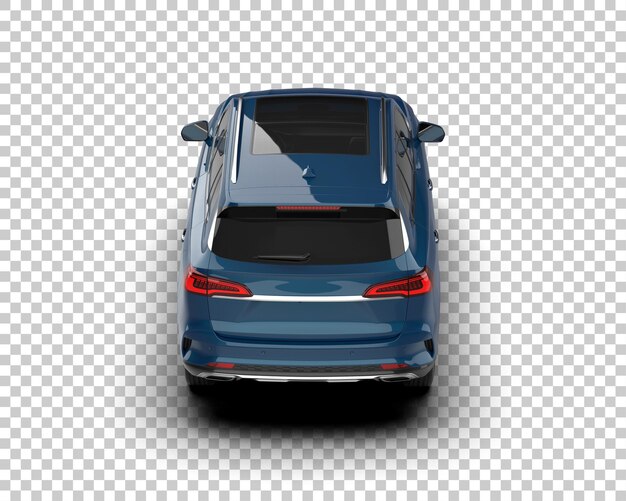 Realista SUV aislado en el fondo ilustración de renderización 3D