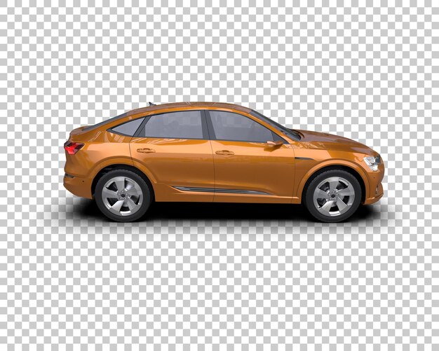 Realista SUV aislado en el fondo ilustración de renderización 3D