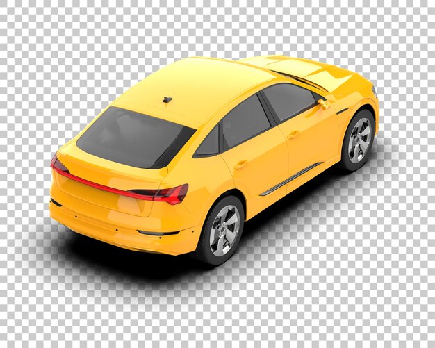 Realista SUV aislado en el fondo ilustración de renderización 3D