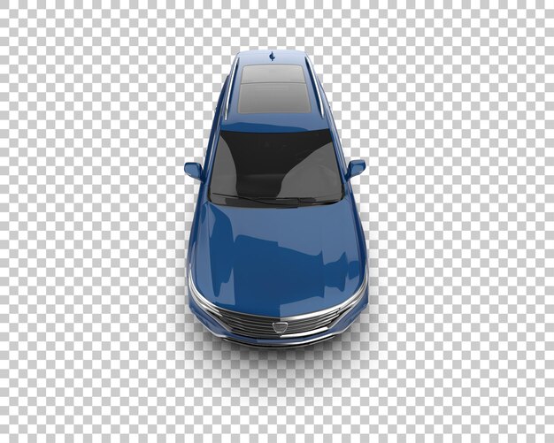 Realista SUV aislado en el fondo ilustración de renderización 3D