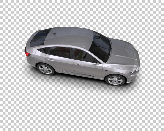 Realista SUV aislado en el fondo ilustración de renderización 3D