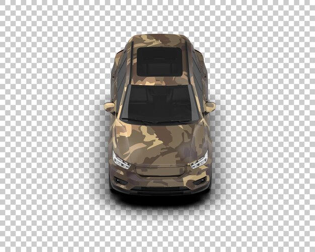 Realista SUV aislado en el fondo ilustración de renderización 3D
