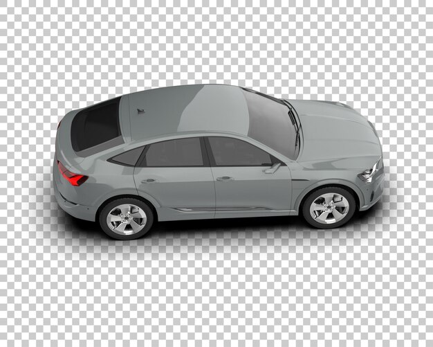 Realista SUV aislado en el fondo ilustración de renderización 3D