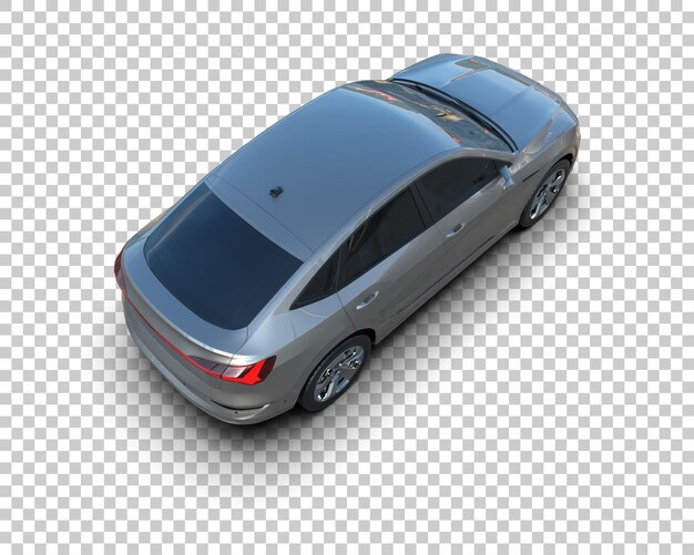 Realista SUV aislado en el fondo ilustración de renderización 3D