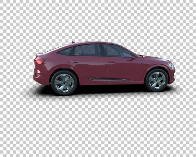 Realista SUV aislado en el fondo ilustración de renderización 3D