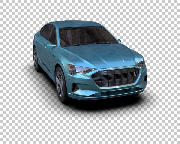 Realista SUV aislado en el fondo ilustración de renderización 3D