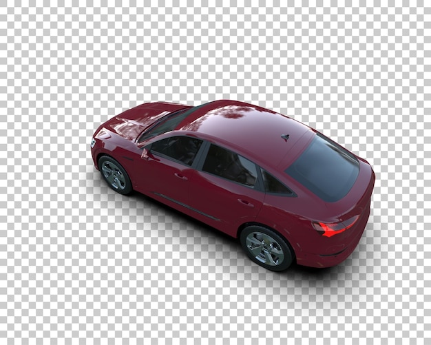 Realista SUV aislado en el fondo ilustración de renderización 3D