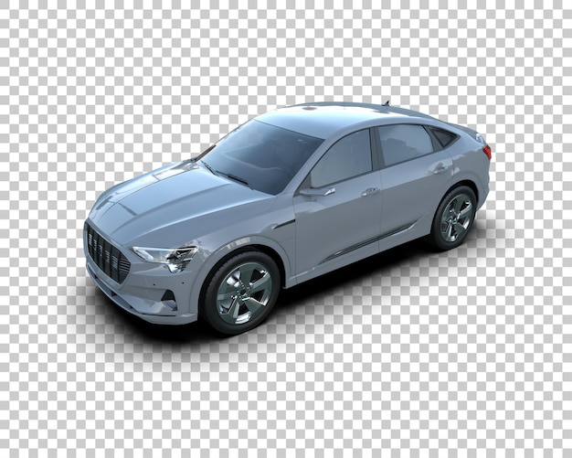 Realista SUV aislado en el fondo ilustración de renderización 3D