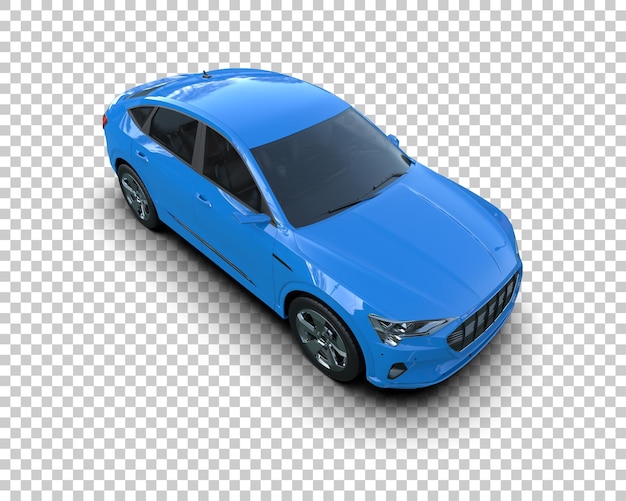 Realista SUV aislado en el fondo ilustración de renderización 3D