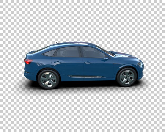 Realista SUV aislado en el fondo ilustración de renderización 3D