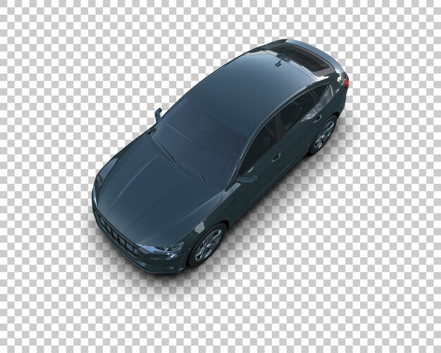 Realista SUV aislado en el fondo ilustración de renderización 3D