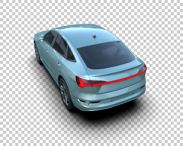 Realista SUV aislado en el fondo ilustración de renderización 3D