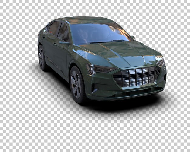 Realista SUV aislado en el fondo ilustración de renderización 3D