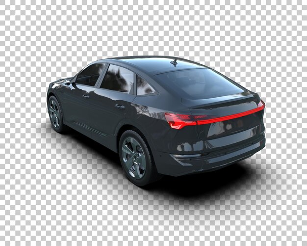 Realista SUV aislado en el fondo ilustración de renderización 3D