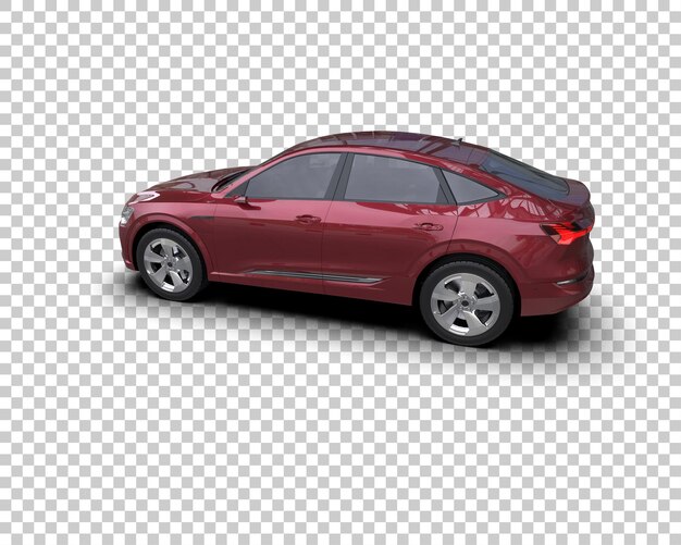 Realista SUV aislado en el fondo ilustración de renderización 3D