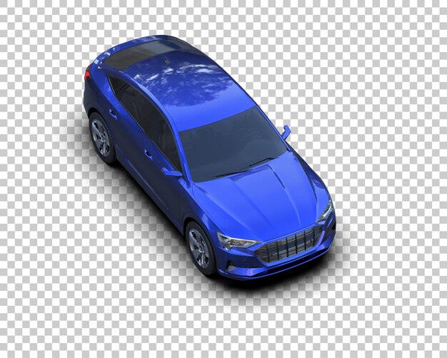 Realista SUV aislado en el fondo ilustración de renderización 3D