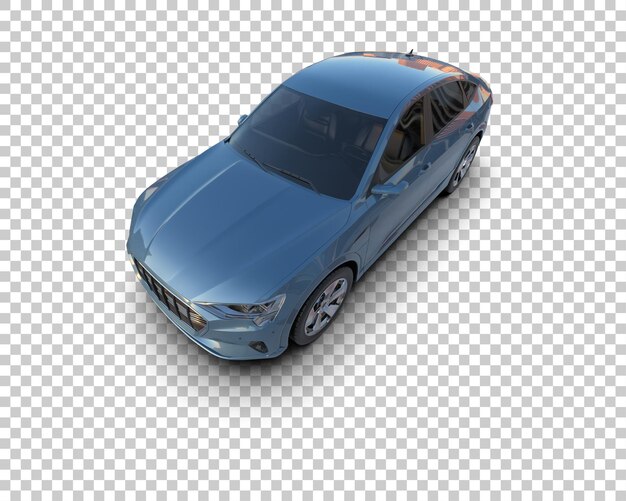 Realista SUV aislado en el fondo ilustración de renderización 3D