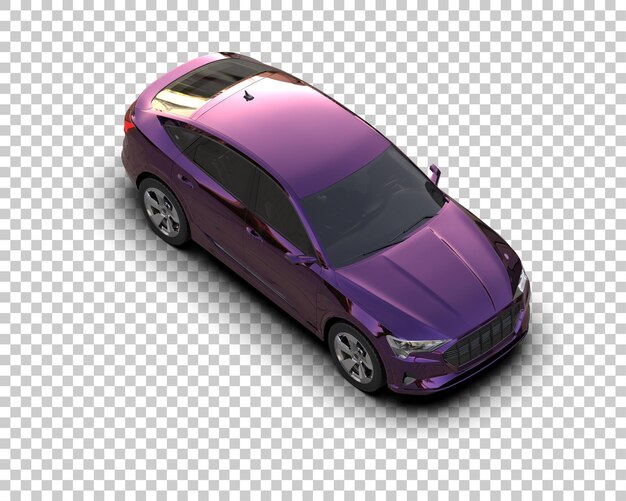 Realista SUV aislado en el fondo ilustración de renderización 3D