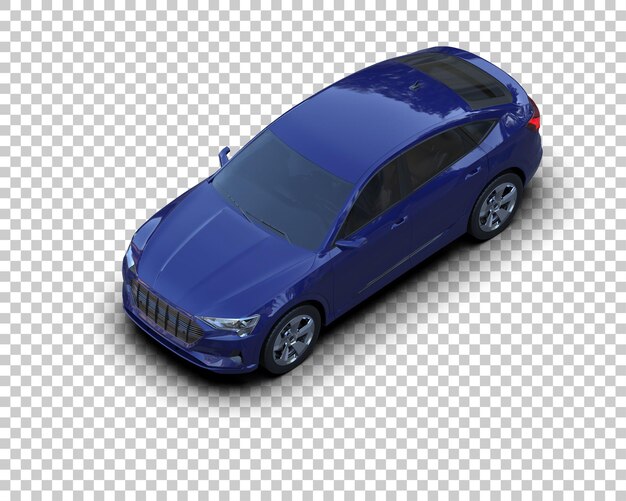 Realista SUV aislado en el fondo ilustración de renderización 3D