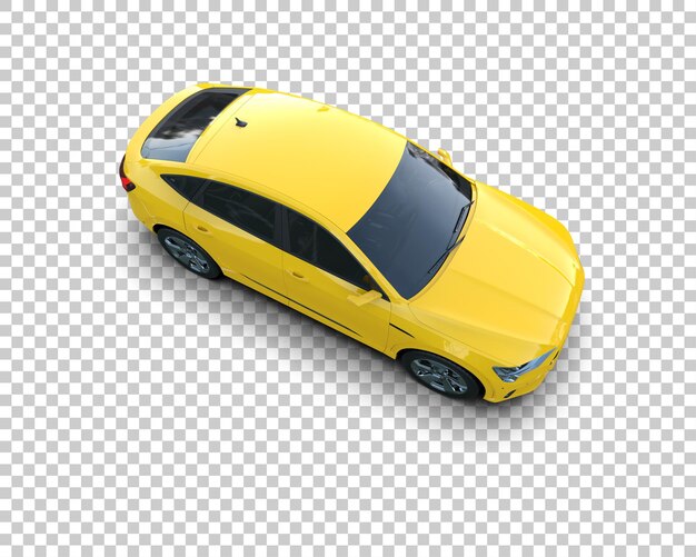 Realista SUV aislado en el fondo ilustración de renderización 3D
