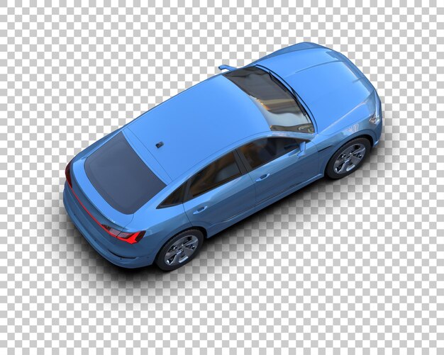 Realista SUV aislado en el fondo ilustración de renderización 3D