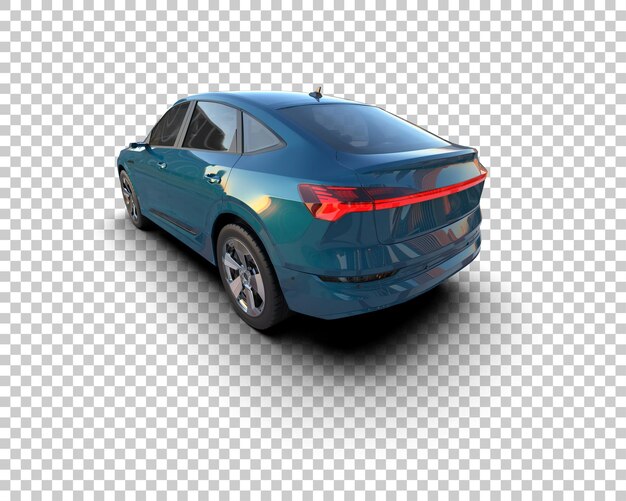 Realista SUV aislado en el fondo ilustración de renderización 3D