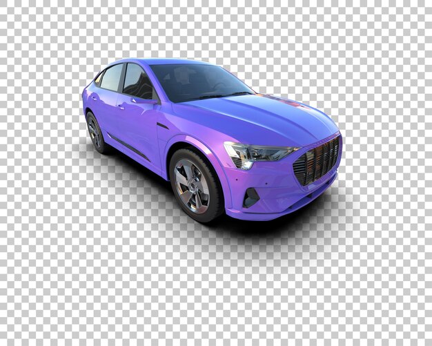 Realista SUV aislado en el fondo ilustración de renderización 3D