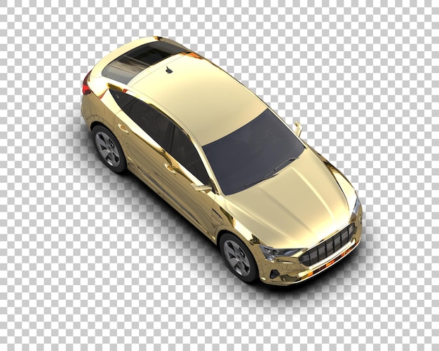 Realista SUV aislado en el fondo ilustración de renderización 3D