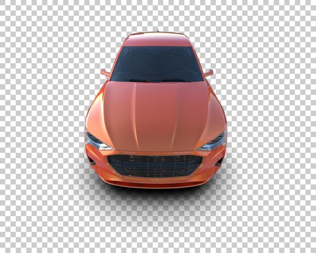 Realista SUV aislado en el fondo ilustración de renderización 3D