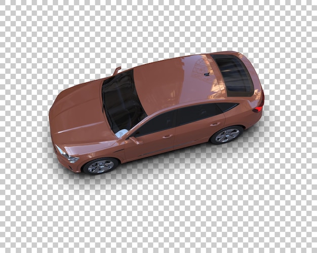 Realista SUV aislado en el fondo ilustración de renderización 3D