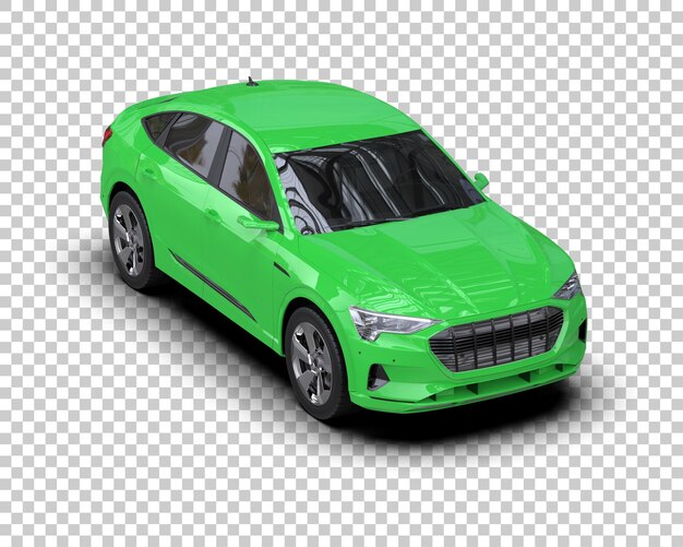 Realista SUV aislado en el fondo ilustración de renderización 3D