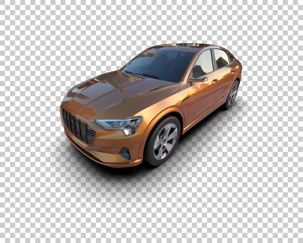 Realista SUV aislado en el fondo ilustración de renderización 3D