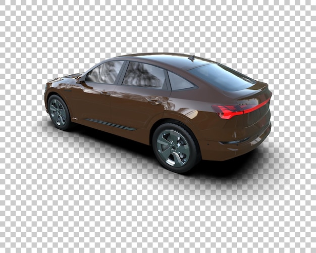 Realista SUV aislado en el fondo ilustración de renderización 3D