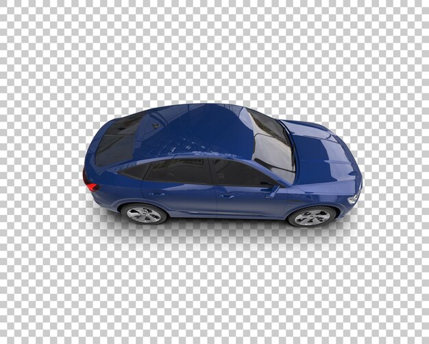 Realista SUV aislado en el fondo ilustración de renderización 3D
