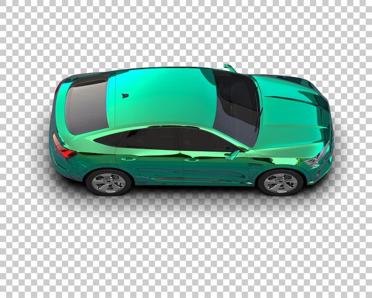 PSD realista suv aislado en el fondo ilustración de renderización 3d
