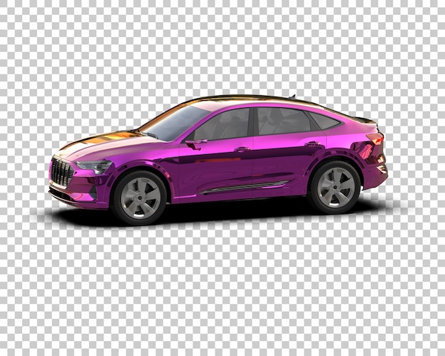 Realista SUV aislado en el fondo ilustración de renderización 3D