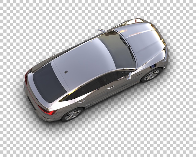 Realista SUV aislado en el fondo ilustración de renderización 3D