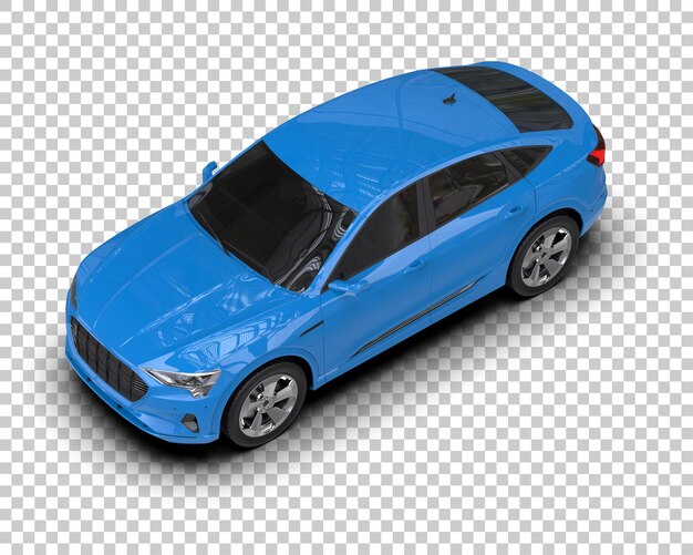 Realista SUV aislado en el fondo ilustración de renderización 3D