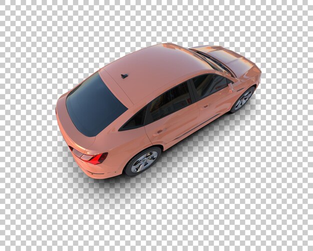Realista SUV aislado en el fondo ilustración de renderización 3D