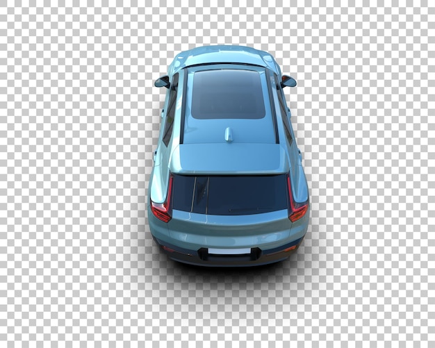 Realista SUV aislado en el fondo ilustración de renderización 3D