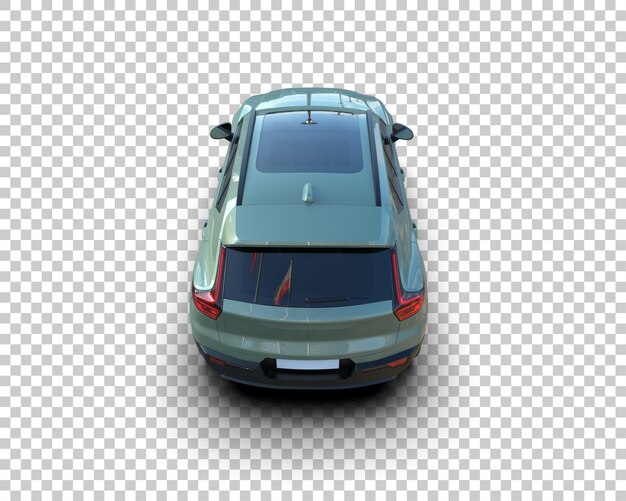 Realista SUV aislado en el fondo ilustración de renderización 3D